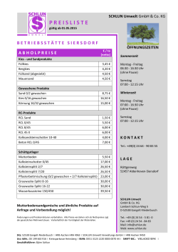 Abholpreise als PDF - Lambert Schlun GmbH & Co. KG