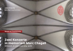 Zwei Konzerte in memoriam Marc Chagall