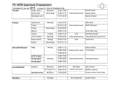 Trainingsplan PDF - TV Saarlouis