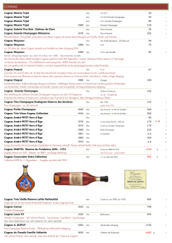Cognac - Armagnac - La Vinotheque du Sommelier