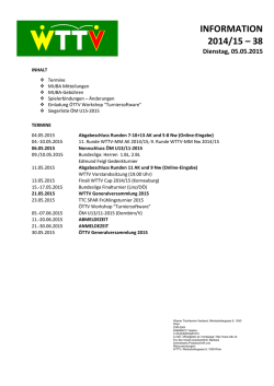 INFORMATION 2014/15 &ndash; 38