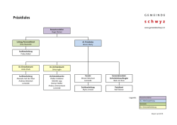 Organigramm Pr&auml;sidiales - in der Gemeinde Schwyz