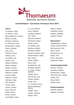 Namensliste f. Lehrerratswahl