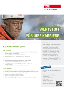 Baggerfahrer (m/w) / Kassel