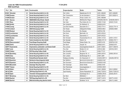 Liste der KBS-Annahmestellen KBS techPack 17.04.2015