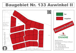Baugebiet Nr. 133 Auwinkel II