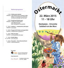 Ostermarkt 2015 - VDS Sulzbach Murr