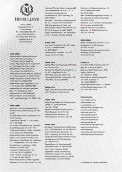 H&auml;ndlerliste - Henri Lloyd