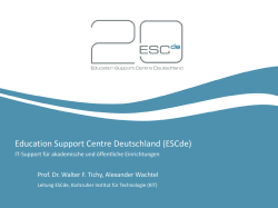 Education Support Centre Deutschland (ESCde)