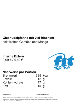 Glasnudelpfanne mit viel frischem asiatischen Gem&uuml;se und