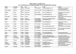 finden Sie die Liste mit den Referenten für Grundschulungen
