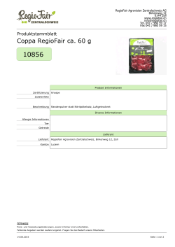 Coppa RegioFair ca. 60 g