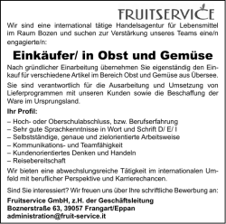 Eink&auml;ufer/ in Obst und Gem&uuml;se
