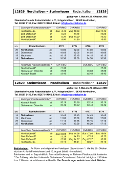 Fahrplan Rodachtalbahn 2015