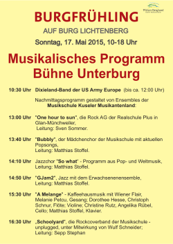 Programm - Musikschule Kuseler Musikantenland