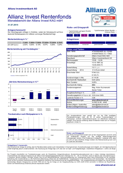 Allianz Invest Rentenfonds - Allianz Investmentbank Aktiengesellschaft