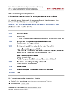 Informationsveranstaltung Digitalisierung