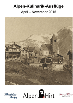 Alpen-Kulinarik-Ausflüge