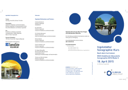 Ingolst&auml;dter Sonographie-Kurs 18. April 2015