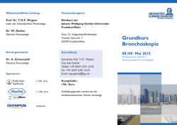 Grundkurs Bronchoskopie