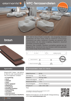 braun WPC-Terrassendielen - elements® WPC
