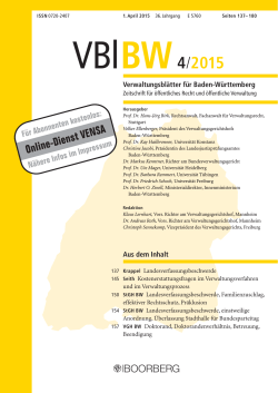 Heft 4/2015 - Richard Boorberg Verlag