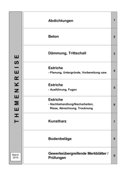 Gliederung - Bundesverband Estrich und Belag