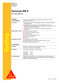 Sarnavap 500 E - Sika Deutschland GmbH