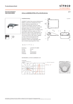 Datenblatt (PDF, ausf&uuml;hrlich) - Siteco Beleuchtungstechnik GmbH