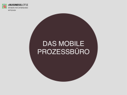 Mobiles Prozessbüro - Mittelstand Digital