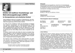 Schüler mit Auditiven Verarbeitungs- und