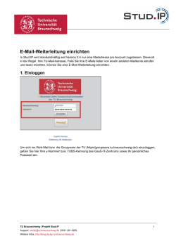 E-Mail-Weiterleitung einrichten