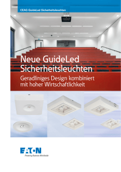 GuideLed Sicherheitsleuchten in neuem Design