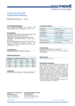Technisches Merkblatt - maxit Baustoffwerke GmbH