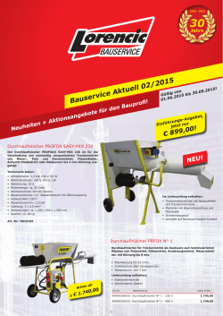 Bauservice Aktuell 02/2015 jetzt downloaden