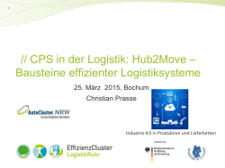 CPS in der Logistik Projekt: Hub2Move