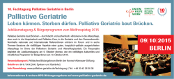 Inserat - Palliative Geriatrie