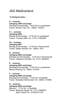 JSG Mei&szlig;nerland