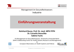 PDF, 1,4 MB - Fachgebiet Management im Gesundheitswesen