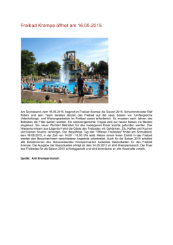 Freibad Krempe 2015