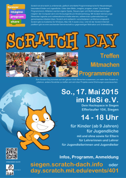 Plakat  - Scratch in Siegen