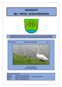 Amtsblatt 05.2015 - Amt Scharm&uuml;tzelsee