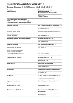 Internationale Ausstellung Leipzig 2015