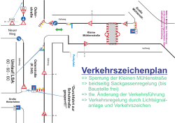 Kleine Mühlenstraße Vollsperrung VZ-Plan
