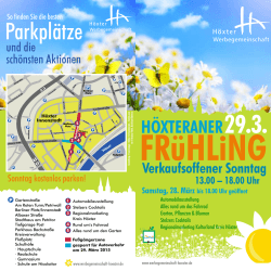 Parkplätze - Werbegemeinschaft Höxter e.V.