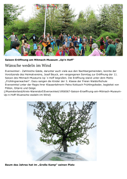 Wünsche wedeln im Wind - Waldorfschule Everswinkel