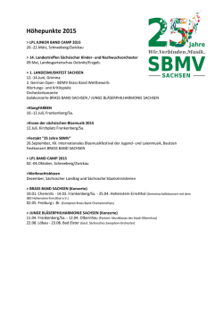 H&ouml;hepunkte 2015 - blasmusik