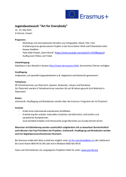 Jugendaustausch &ldquo;Art for Everybody&rdquo;