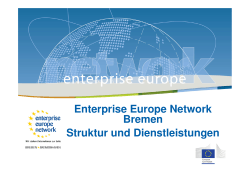 Präsentation des Enterprise Europe Network Bremen