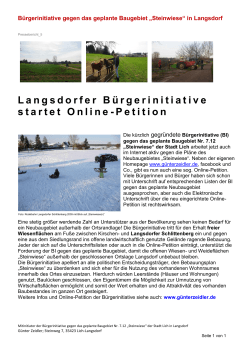 Langsdorfer Bürgerinitiative startet Online-Petition - xn-
